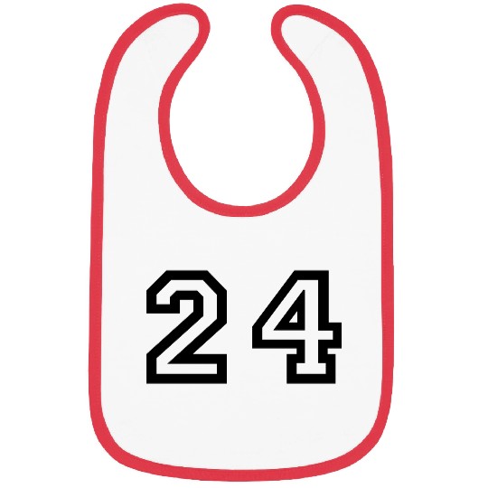 Number - 24 - Twenty Four Bibs