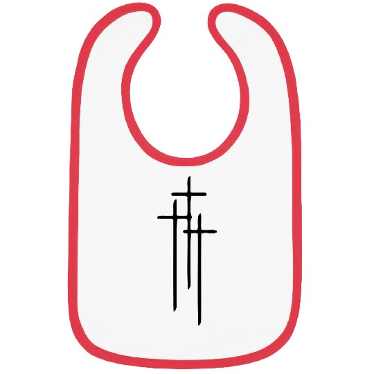 3 Crosses ( Vector Graphic ) Bibs