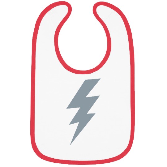 thunder lightning bolt flash Bibs