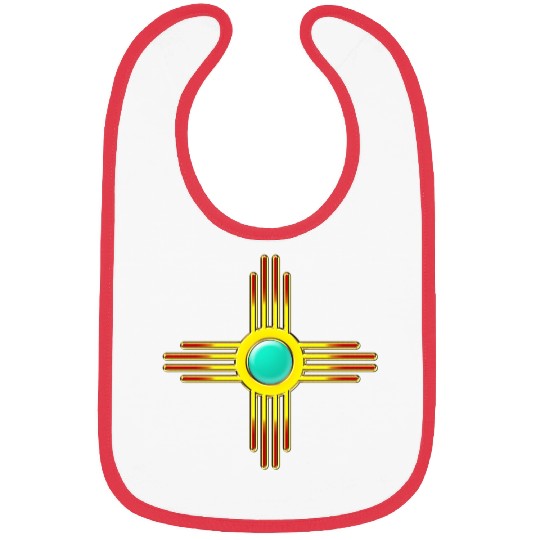 Zia Sun, Zia Pueblo, New Mexico, Sun Symbol, DD 1 Bibs