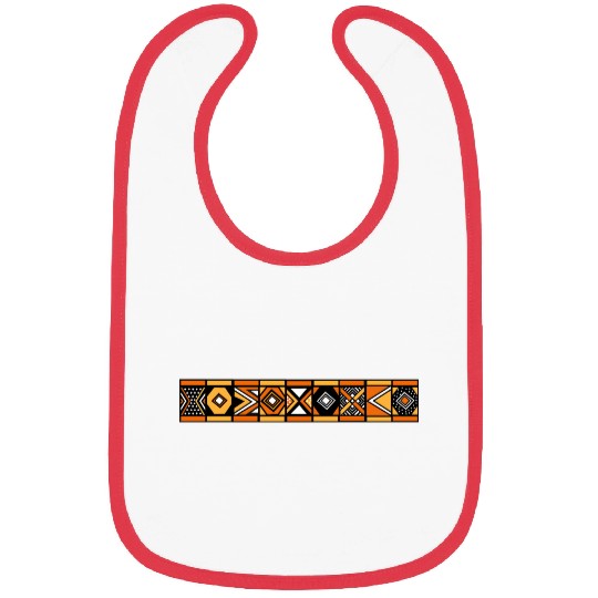 African stripe pattern Bibs