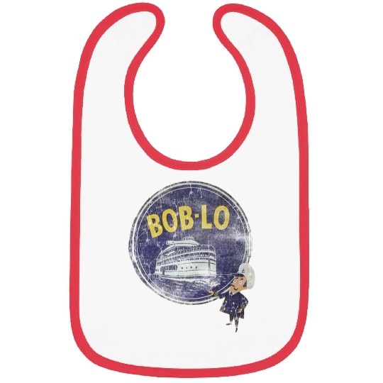 Vintage Retro Classic Cute Detroit Boblo Island Bibs