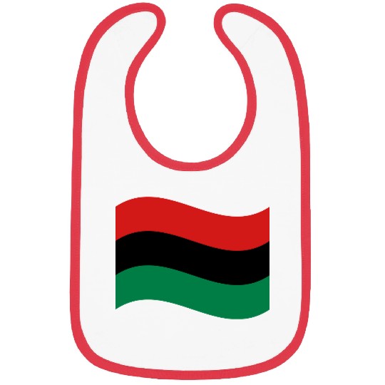 Red, Black & Green Flag Bibs