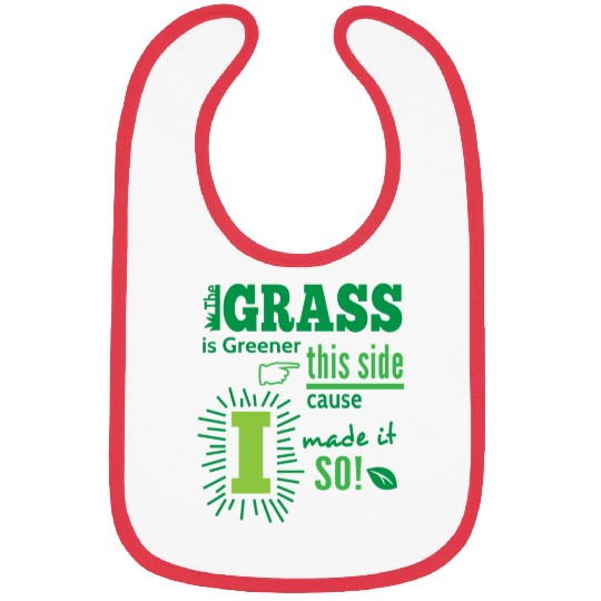 The Grass Is Greener This Side Bibs