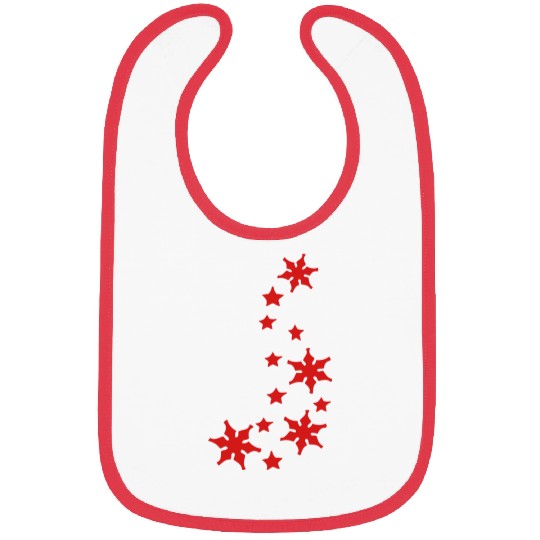 stars & snowflakes winter season decoration Bibs