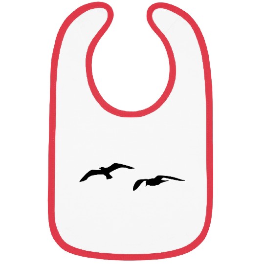 sea gull seagull harbour bird beach sailing ocean Bibs