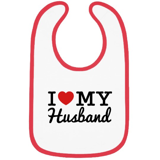 I Love My Husband Bibs