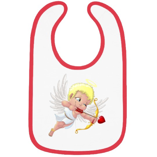 cupid with a halo Bibs