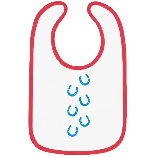 Horseshoe pattern Bibs