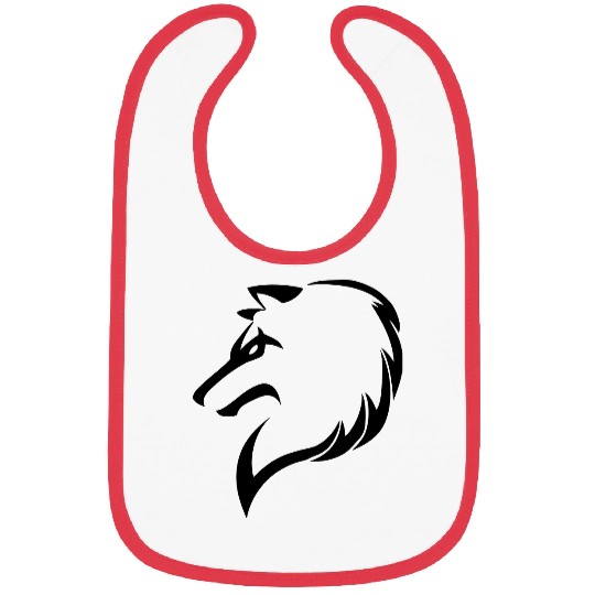 tribal wolf Bibs