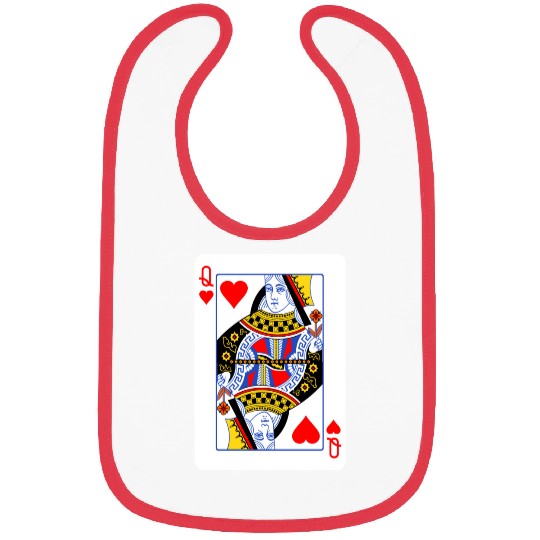 Queen Of Hearts Couple Bibs