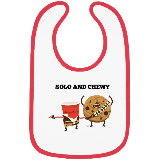 Funny star wars han solo and chewbacca Bibs