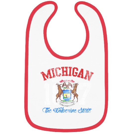 Michigan Wolverine State Bibs