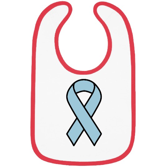 Light Blue Prostate Cancer Ribbon Bibs