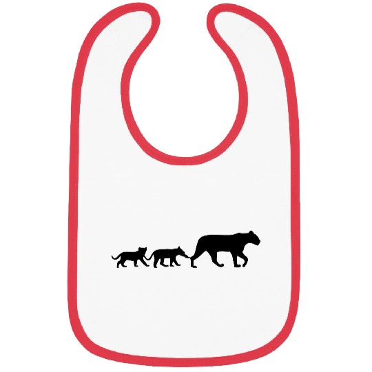 Lioness and lion cubs Bibs
