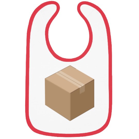 3D Isometric Cardboard Box Bibs