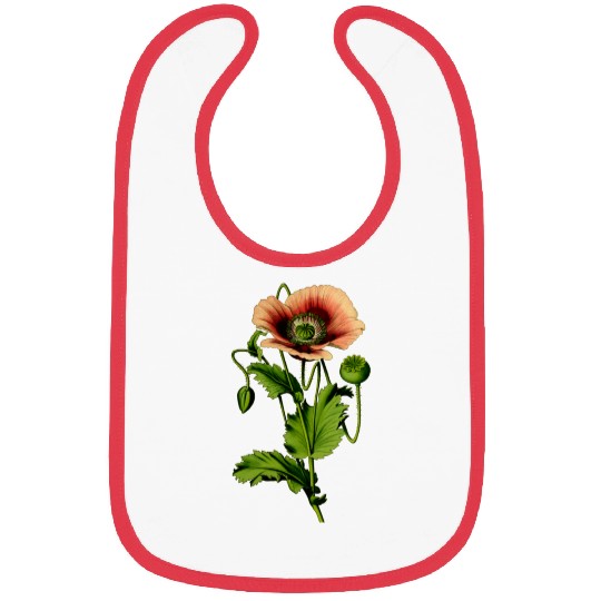 Opium poppy 4 Bibs