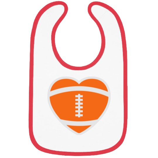 Football Rugby Heart Bibs