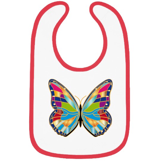 Butterfly patch Bibs