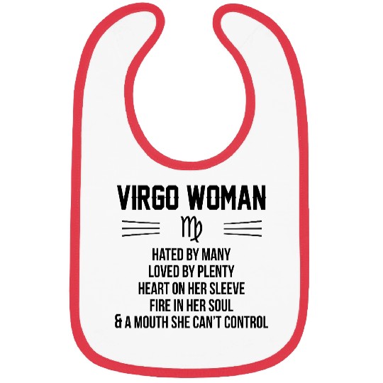 Virgo Woman Bibs
