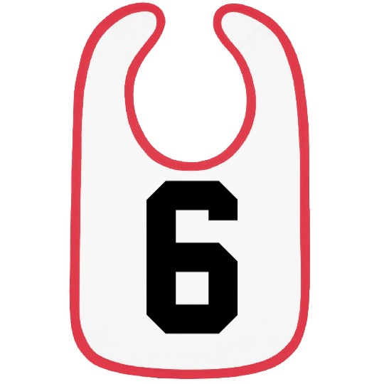 numbe 6 solid Bibs