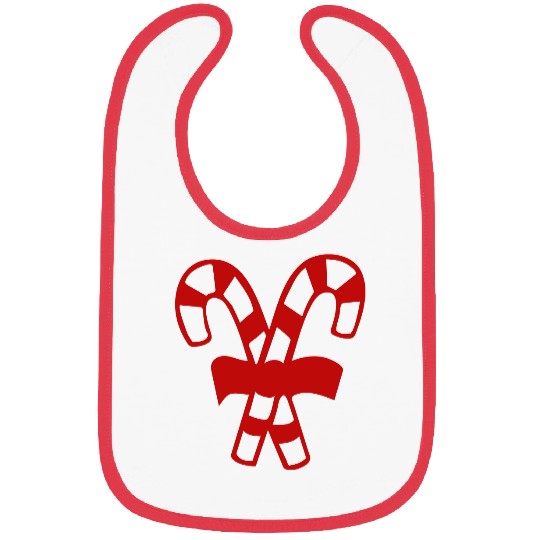 Candy Canes Bibs