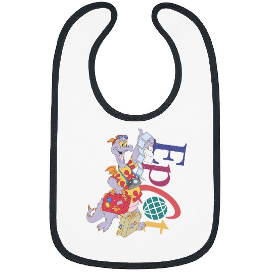 Retro Disney Figment Epcot  Bibs, Figment Epcot Center Bibs