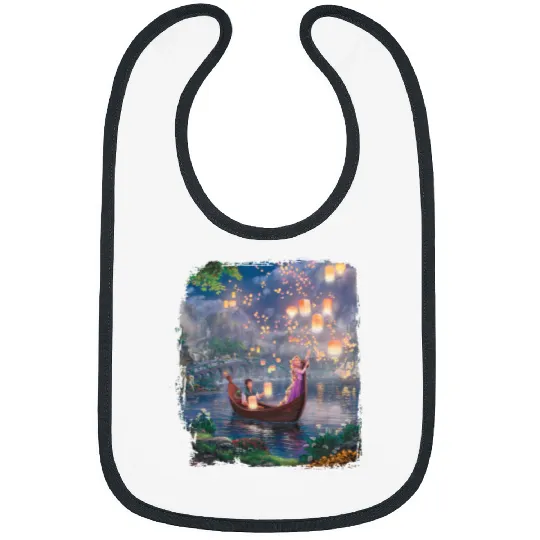 Vintage Disney Tangled Rapunzel Floral  Color Bibs, Retro Disney Princess Bibs, Princess Rapunzel Flynn Rider, Lost Princess Bibs