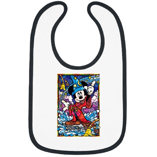 Mickey stained glass Bibs, Disney stained glass Bibs, Disney Mickey Bibs