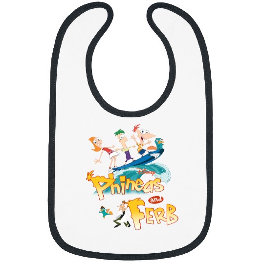 Disney Phineas And Ferb Funny Cartoon Bibs, Disney Perry Bibs