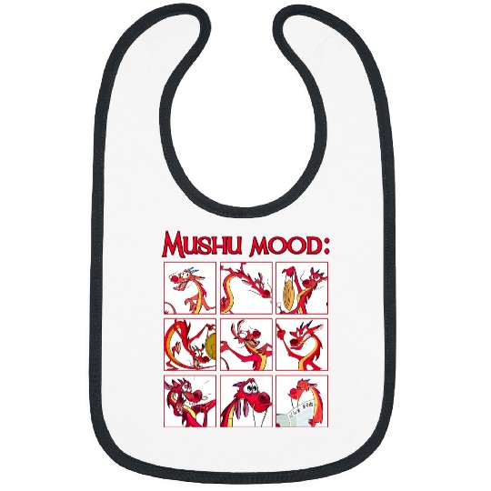 Retro Disney Mulan Mushu Mood  Bibs
