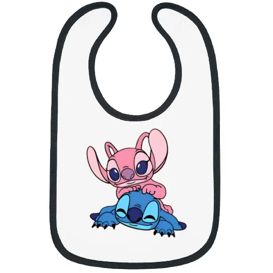Stitch Disney Bibs, Stitch and Angel Couple Bibs, Disneyland Bibs
