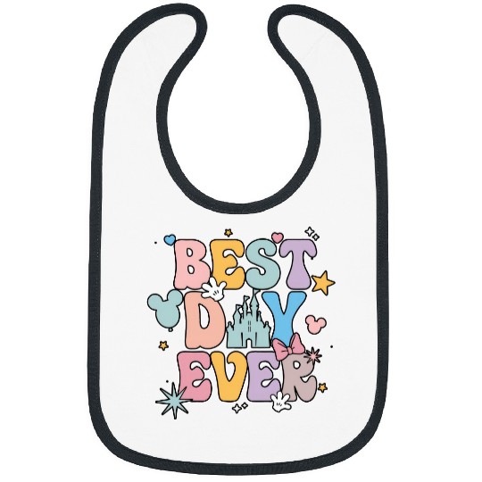 Disney Best Day Ever Bibs, Disneyworld Family Bibs, Disney Vacation Bibs