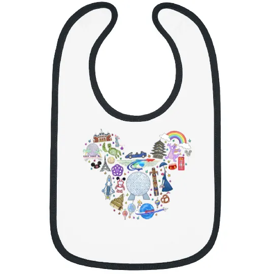 Disney Family Bibs, Disney Trip Gifts, Disney Kids Bibs, Epcot Disney Trip Bibs, Disney Epcot Bibs