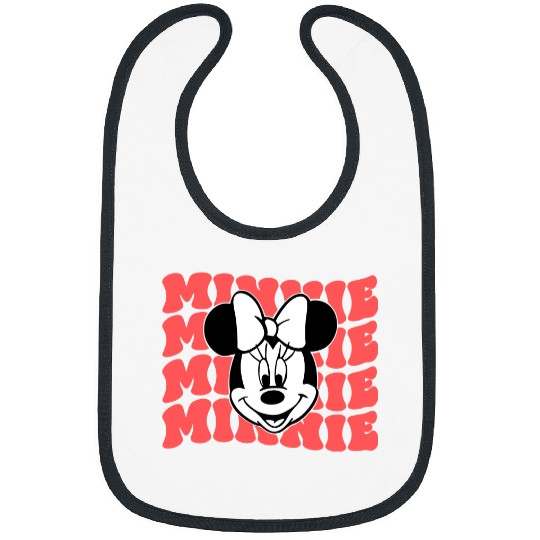 Minnie Mouse Bibs, Minnie Bibs, Disney Lover Bibs, Retro Minnie Bibs