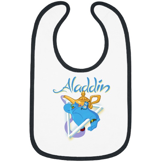 Disney Aladdin Genie 90s Style Portrait Bibs