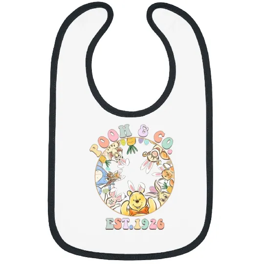Disney Easter Bibs, Pooh Easter Bibs, Disney Bunny Bibs, Pooh n Co East 1926 Easter Bibs