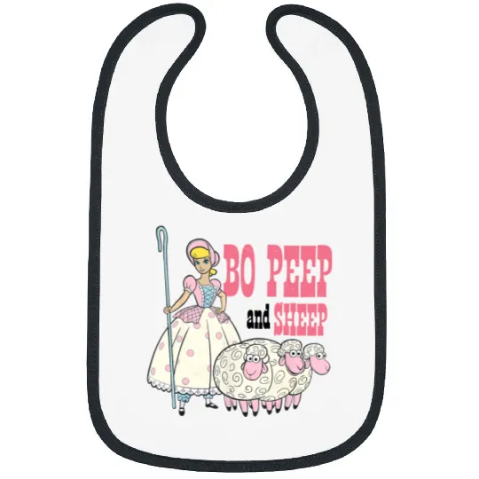 Vintage Bo Peep and Sheep Bibs, Toy Story Bo Peep Bibs, Disney Pixar Bibs