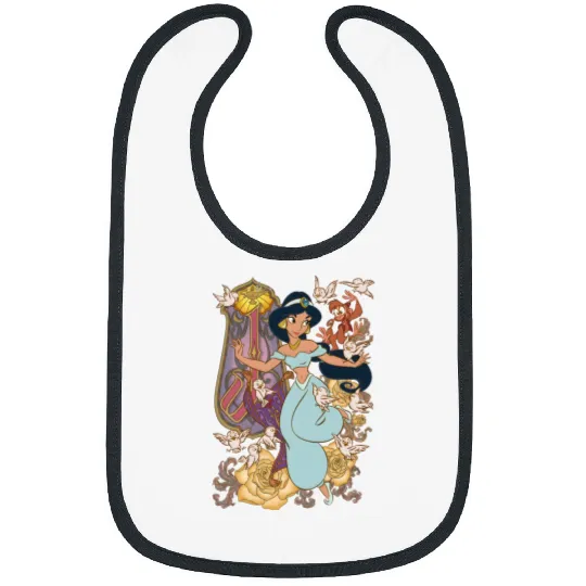 Princess Jasmine Aladdin  Color Bibs, Disney Bibs