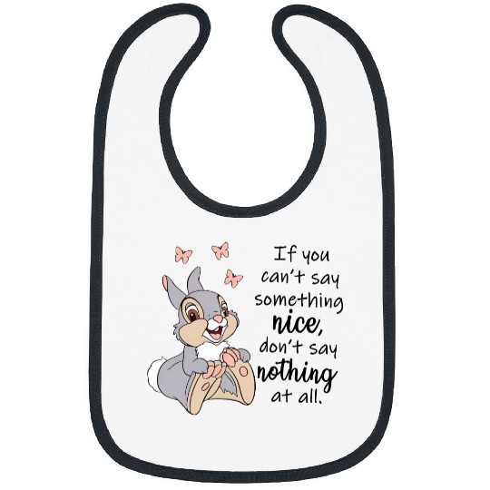 Disney Inspired Thumper Bambi Unisex Short Sleeve Bibs, Don't Say Nothing At All