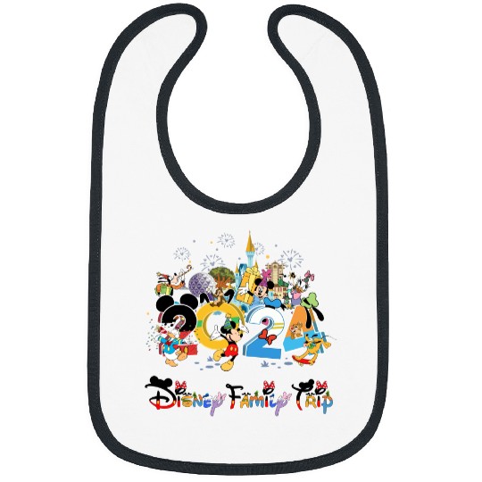 Disney Trip 2024 Mickey And Friends Disney Bibs, Disney Family Matching Bibs