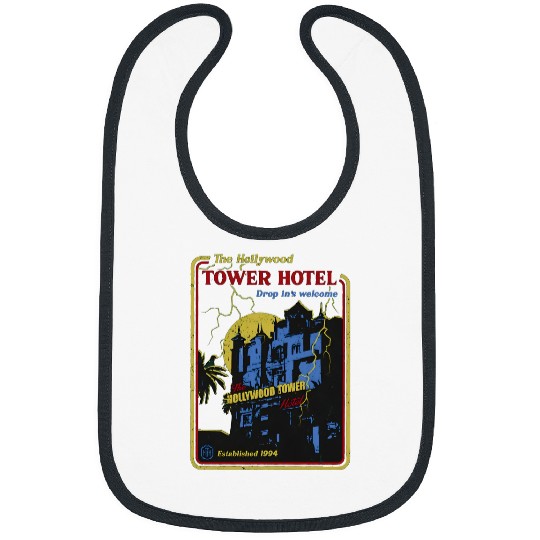 The Hollywood Tower Hotel The Twilight Zone Bibs / Disney Scary Halloween Bibs