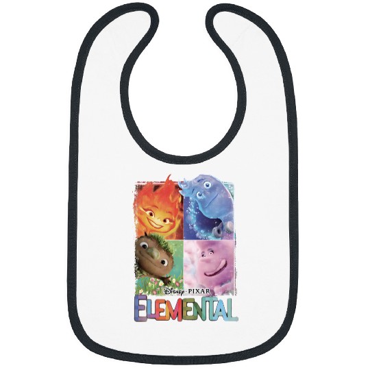 Elemental 2023 Disney Bibs, Disney Pixar Elemental Bibs