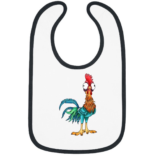 Disney Moana Cute Hei Hei Chicken Portrait Bibs,  WDW Magic Kingdom Disneyland Family Vacation Holiday Gift