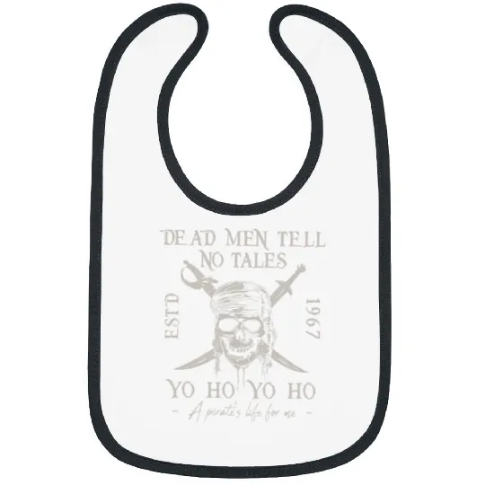 Vintage Dead Men Tell No Tales Bibs, Disney Pirates Bibs