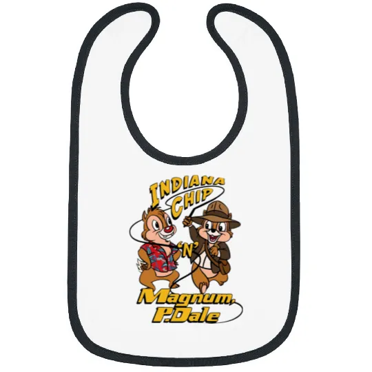 Chip and Dale Bibs, Indiana Bibs, Disney Couple Bibs, Disney Family Bibs