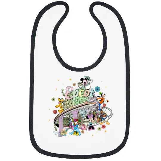 Disney Epcot Bibs, Vintage Epcot 1982 Bibs, Vintage Disney Bibs