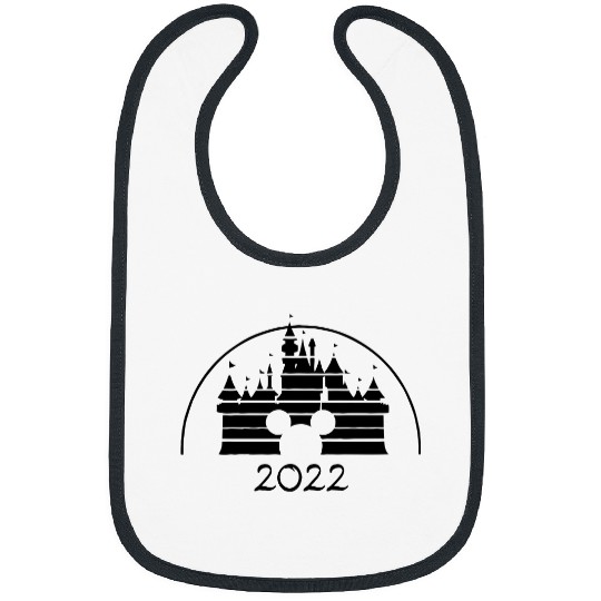 Retro Disney Castle Bibs, Family Matching Bibs, Family Vacation 2022 Bibs