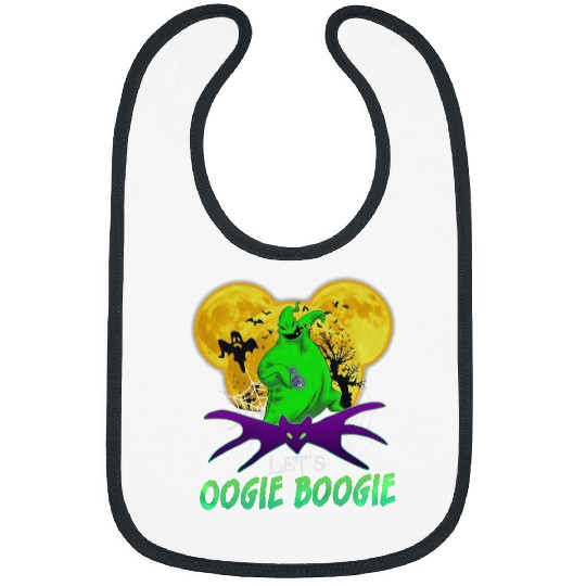 Let's Oogie Boogie Mickey Ear Halloween party Disneyland Oogie Boogie Bash Halloween Bibs, Disney trip family Bibs, Disneyland Bibs