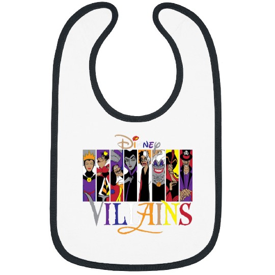 Disney Villains Bibs, Maleficent Evil Queen Bibs, Disney Villains Castle Bibs